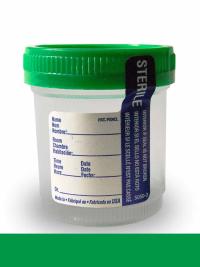 Supply #170551 90 mL Sterile Cup Green Lid