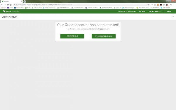 MyQuest Account Creation Step 7